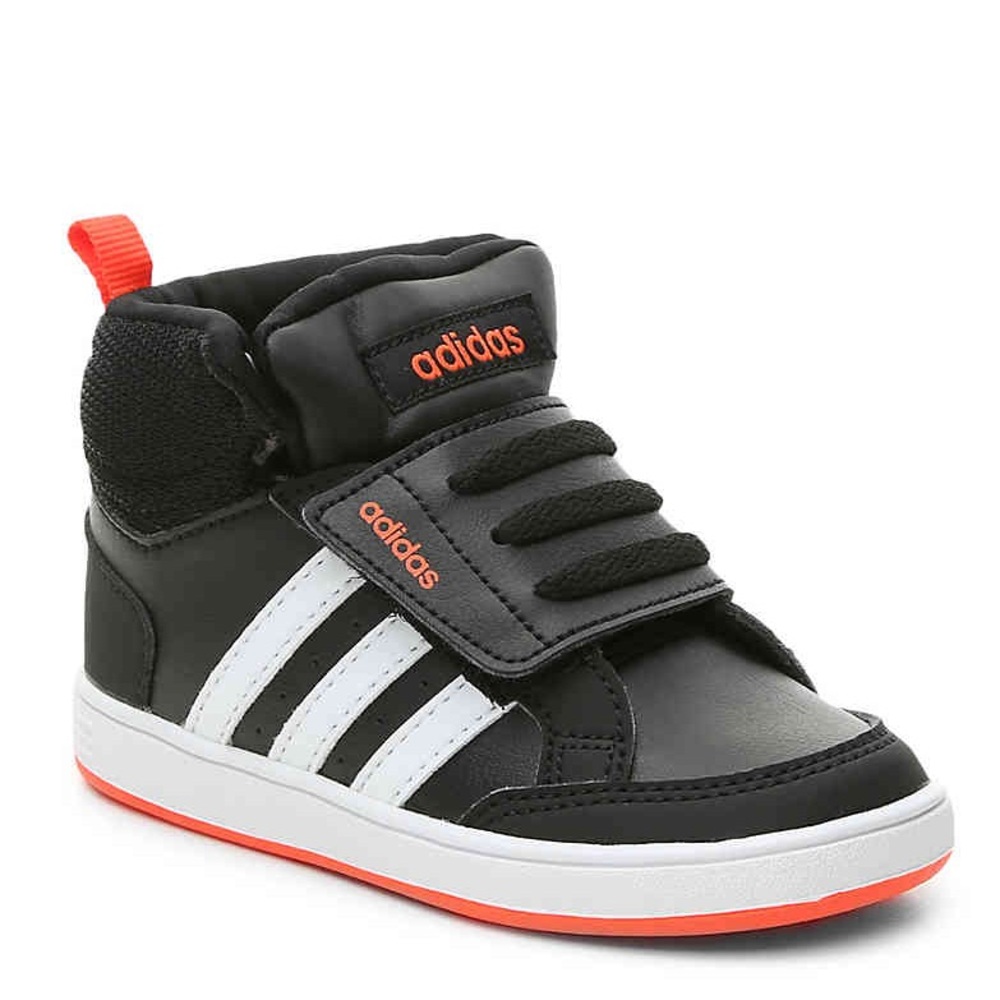 Adidas hoops mid toddler high top black